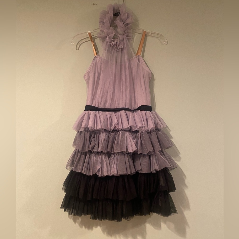 High Neck Greyscale Dance Costume Weissman